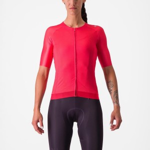 Castelli AERO PRO 7.0 W Trikot Damen Rot | 47538-VFYM