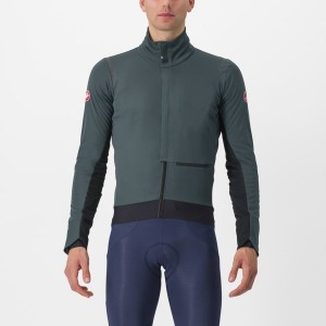 Castelli ALPHA DOPPIO ROS Jacken Herren Grün Schwarz | 95284-SBPJ