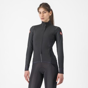 Castelli ALPHA FLIGHT ROS W Jacken Damen Schwarz Schwarz | 65934-JFGD