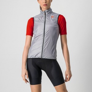 Castelli ARIA W Weste Damen Silber Grau | 70639-NRBA