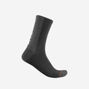 Castelli BANDITO WOOL 18 Socken Herren Schwarz | 07465-RYUL