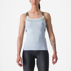 Castelli BAVETTE TOP Trikot Damen Blau Dunkelgrau Blau | 53869-WSMA