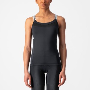 Castelli BAVETTE TOP Trikot Damen Schwarz Weiß | 04781-ISZB