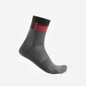 Castelli BLOCCO 15 Socken Herren Dunkelgrau | 23097-LJIR