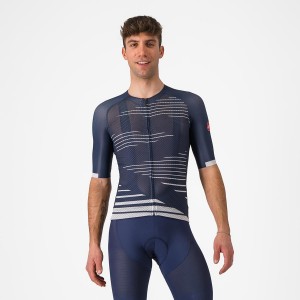 Castelli CLIMBER'S 4.0 Trikot Herren Blau Silber Grau | 15072-NLBZ