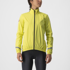 Castelli EMERGENCY 2 W RAIN Schutz Damen Gelb | 03172-NKVU