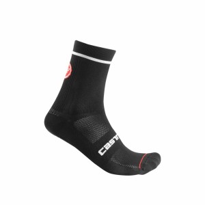 Castelli ENTRATA 13 Socken Herren Schwarz | 50437-PNKD