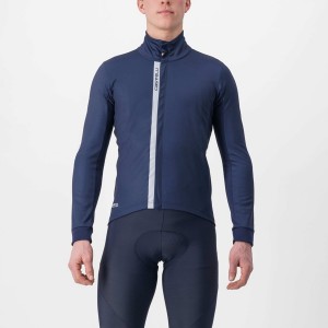 Castelli ENTRATA Jacken Herren Blau Silber | 91074-IPBA