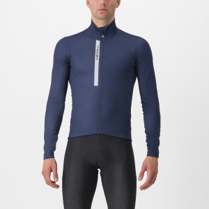 Castelli ENTRATA THERMAL Trikot Herren Blau Silber Grau | 27148-XYMG