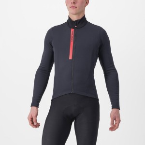 Castelli ENTRATA THERMAL Trikot Herren Schwarz Rot | 04328-YCXA