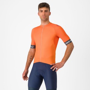 Castelli ENTRATA VI Trikot Herren Orange Dunkelgrau | 90468-OSMV