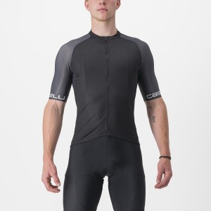 Castelli ENTRATA VI Trikot Herren Schwarz Dunkelgrau Silber | 26498-KLUF