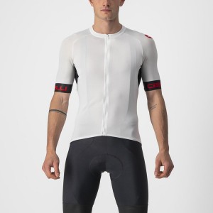 Castelli ENTRATA VI Trikot Herren Weiß Schwarz Rot | 90426-BLUJ