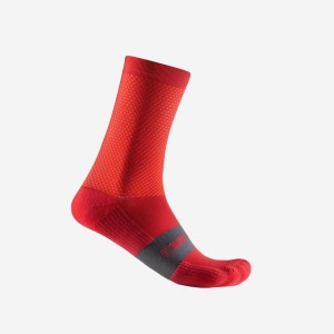 Castelli ESPRESSO 15 Socken Herren Rot | 01246-KPDL