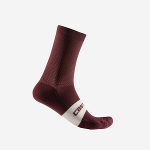 Castelli ESPRESSO 15 Socken Herren Tiefesbordeaux | 78069-HLRP