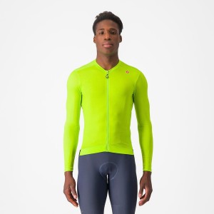 Castelli ESPRESSO LS Trikot Herren Hellgrün Tiefesgrün | 58462-KINY