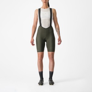 Castelli ESPRESSO W DT Shorts Mit Latz Damen Tiefesgrün | 26597-GBXW