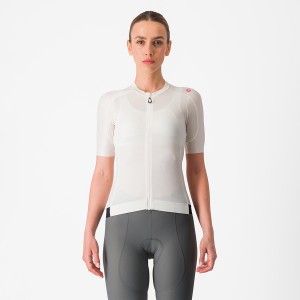 Castelli ESPRESSO W Trikot Damen Weiß Dunkelgrau | 90631-MAER