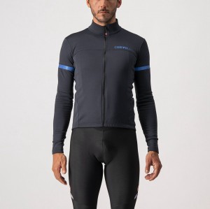 Castelli FONDO 2 FZ Trikot Herren Schwarz Blau | 41362-NKES