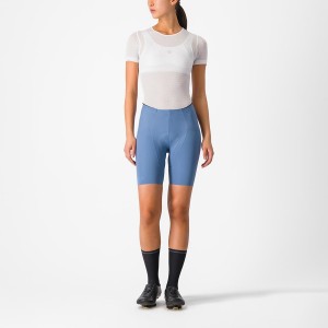 Castelli FREE AERO RC W Kurze Hose Damen Grau Blau | 89210-RWEH