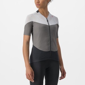 Castelli GRADIENT COLOR BLOCK Trikot Damen Grau Silber Grau | 18547-JIVR