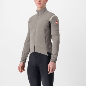 Castelli PERFETTO RoS 2 CONVERTIBLE Jacken Herren Grau Khaki Grau | 98706-QKHF