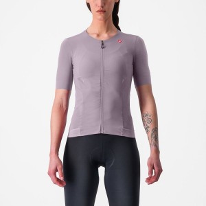 Castelli PREMIO W Trikot Damen Lila Weiß | 82964-FTZE