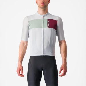 Castelli PROLOGO 7 Trikot Herren Silber Grau Grün | 07985-UBAK