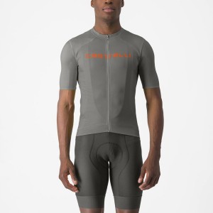 Castelli PROLOGO LITE Trikot Herren Grau Orange | 69037-WMGC