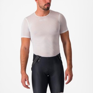 Castelli PRO MESH 2.0 SHORT SLEEVE Grundschicht Herren Weiß | 25074-ANPZ