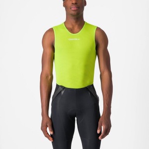 Castelli PRO MESH 2.0 SLEEVELESS Grundschicht Herren Hellgrün | 35078-YNTL