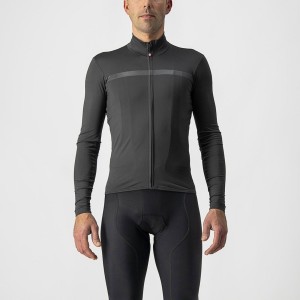 Castelli PRO THERMAL MID LS Trikot Herren Dunkelgrau | 82364-JHVZ