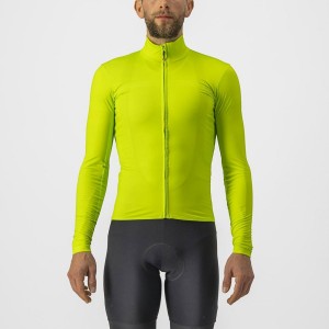 Castelli PRO THERMAL MID LS Trikot Herren Hellgrün | 50743-UEGN