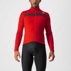 Castelli PURO 3 FZ Trikot Herren Rot Schwarz | 87920-LRZH