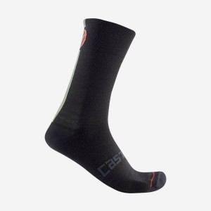 Castelli RACING STRIPE 18 Socken Herren Schwarz | 24016-XNAM