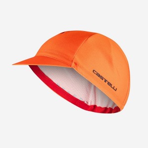 Castelli ROSSO CORSA 2 Kappe Herren Orange | 80239-SVME