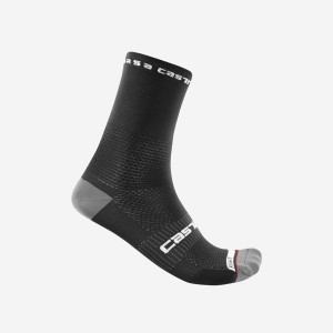 Castelli ROSSO CORSA PRO 15 Socken Herren Schwarz | 69250-EZWU