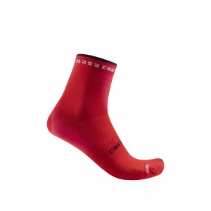 Castelli ROSSO CORSA W 11 Socken Damen Rot | 24198-MHJY