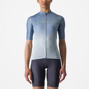 Castelli SALITA Trikot Damen Grau Blau Blau | 10963-SRBG