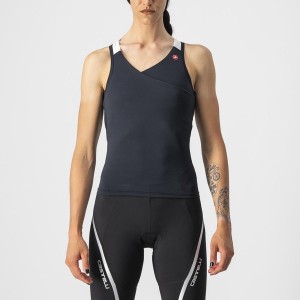 Castelli SOLARIS TOP Trikot Damen Schwarz Weiß | 73941-ALSX