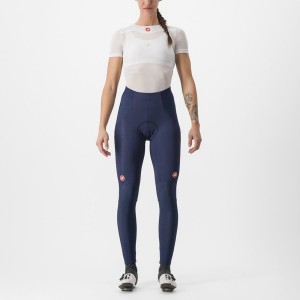 Castelli SORPASSO RoS W Leggings Damen Blau Silber | 38014-NFMB