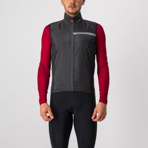 Castelli SQUADRA STRETCH Weste Herren Schwarz Dunkelgrau | 83206-ZLDW