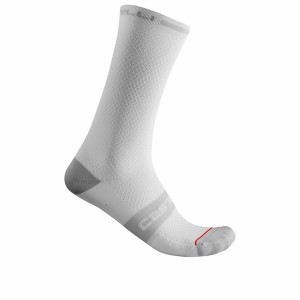 Castelli SUPERLEGGERA T 18 Socken Herren Weiß | 82597-XGRQ