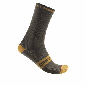 Castelli SUPERLEGGERA T 18 Socken Herren Tiefesgrün | 41375-JFZL