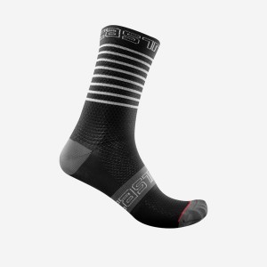 Castelli SUPERLEGGERA W 12 Socken Damen Schwarz | 92847-AZHJ