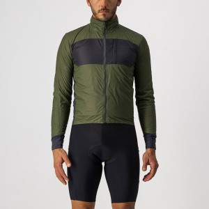 Castelli UNLIMITED PUFFY Jacken Herren Hellgrün Dunkelgrau | 76154-IMSY