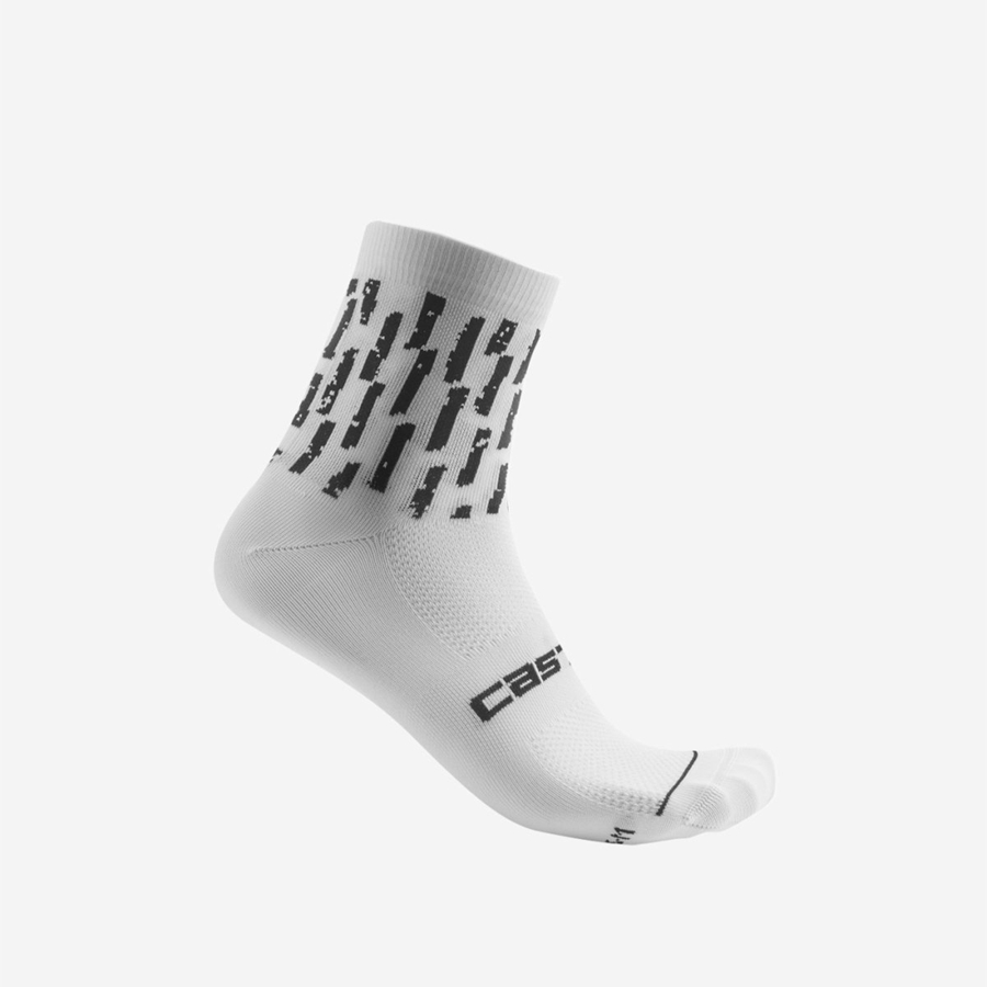 Castelli AERO PRO W 9 CM Socken Damen Weiß | 81965-JZFG