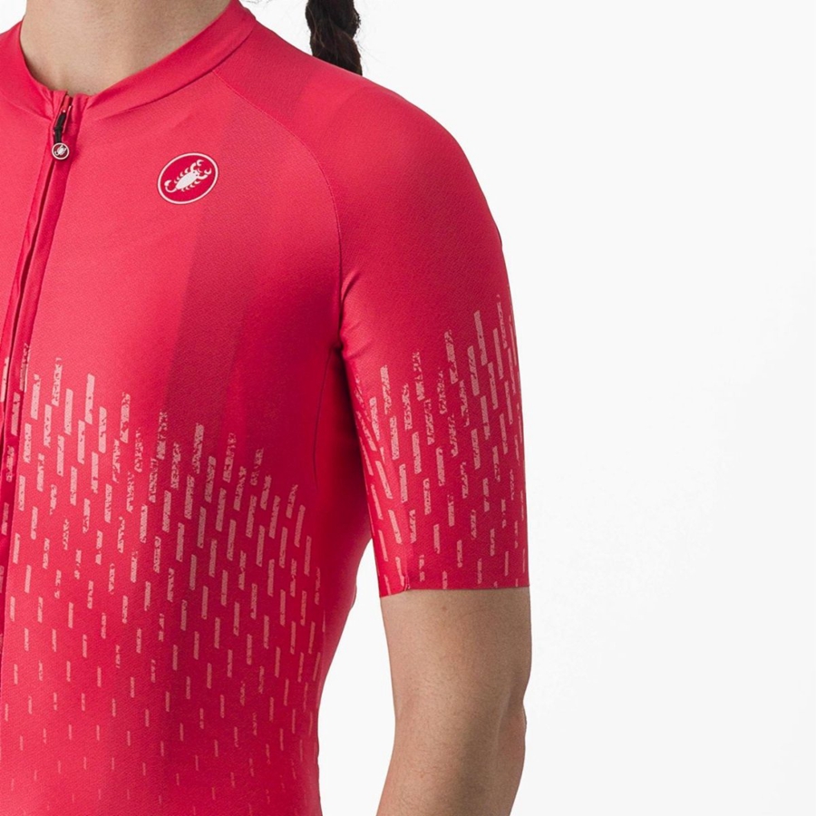 Castelli AERO PRO W Trikot Damen Rot | 32518-FDVA