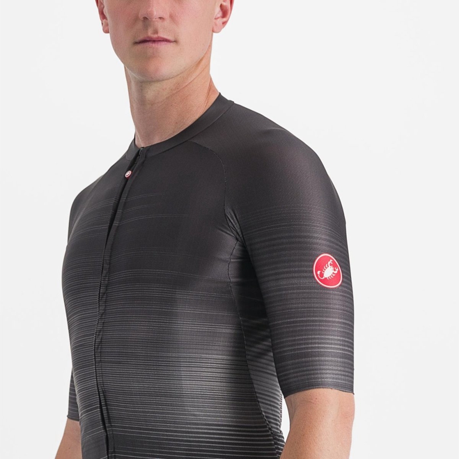 Castelli AERO RACE 6.0 Trikot Herren Schwarz | 07896-PBDR