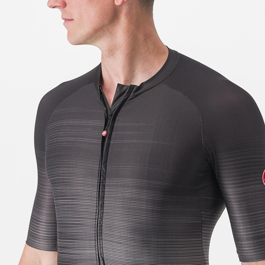 Castelli AERO RACE 6.0 Trikot Herren Schwarz | 07896-PBDR